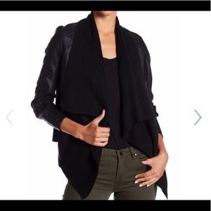 BLANK nyc drape leather jacket